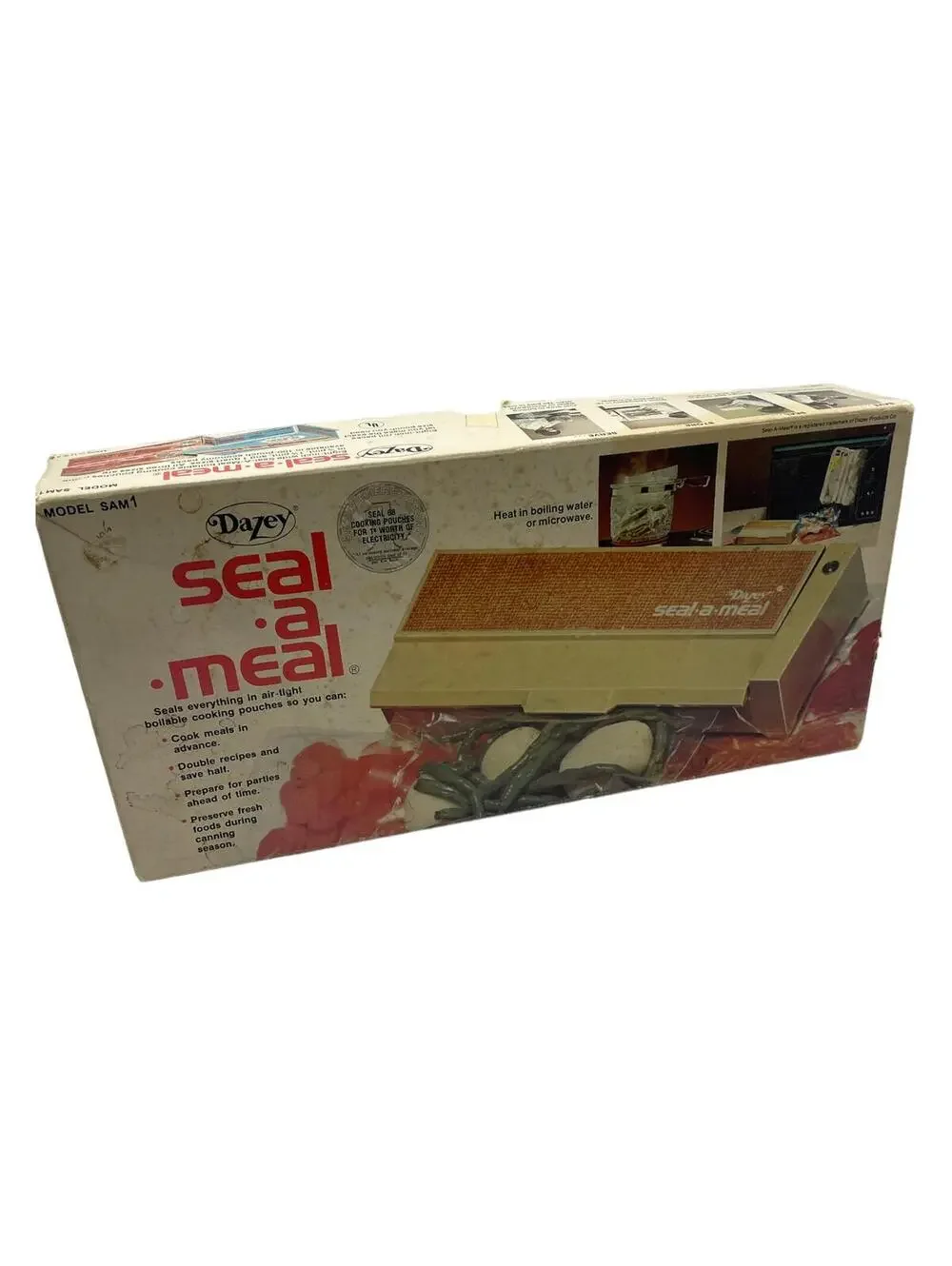 Vintage 1970s Dazey Seal-a-Meal Food Saver: New Old Stock Kitchen Decor